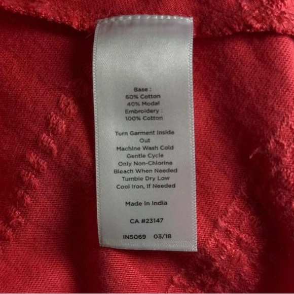 New Talbots Women’s 3X Short Sleeve A-Line Fit & Flare Stripe Dress Cotton Modal - Picture 6 of 7